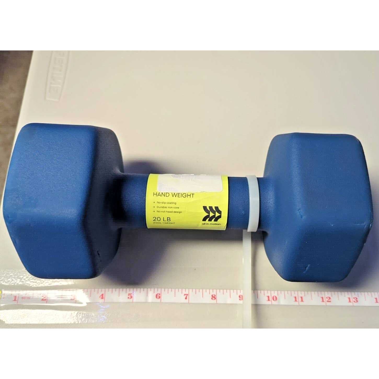 Neoprene Dumbbell 20lbs Blue k7m