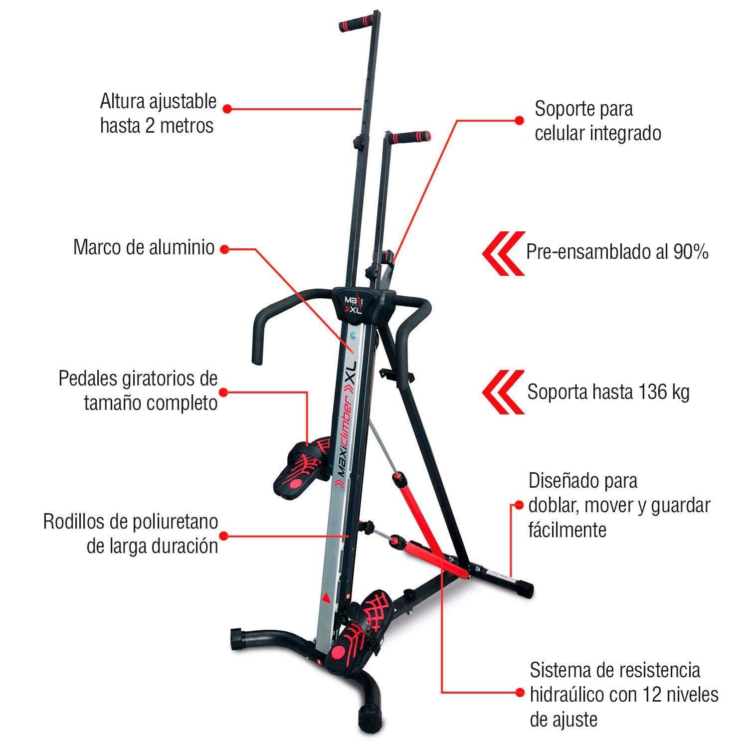 Vertical Climber with Hydraulic Resistance k7m