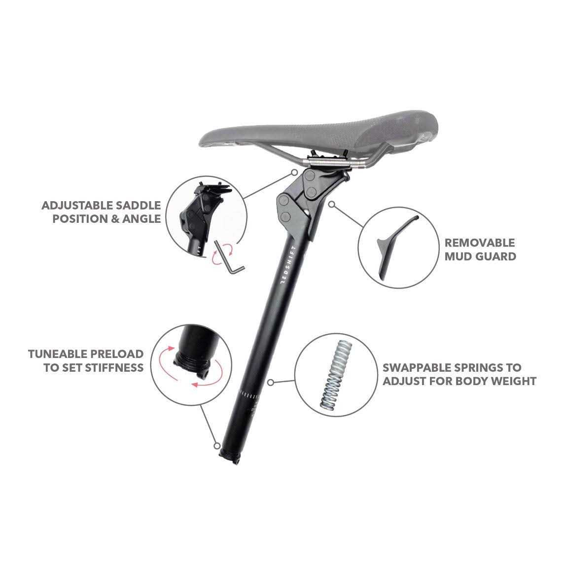 Suspension Seatpost for Bicycle 7k