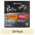 (24 pack) Pure Balance Grain Free Chicken Dinner in Gravy &amp; Beef Dinner in Gravy Wet Dog Food Variety Pack, 3.5 oz, 12 Count