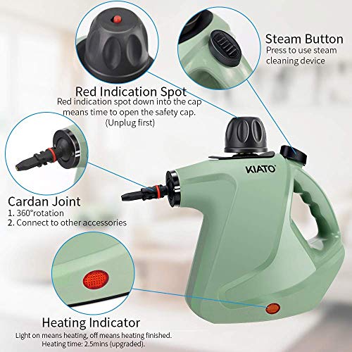 Handheld Steam Cleaner for Upholstery Home Car Office Purple k7m