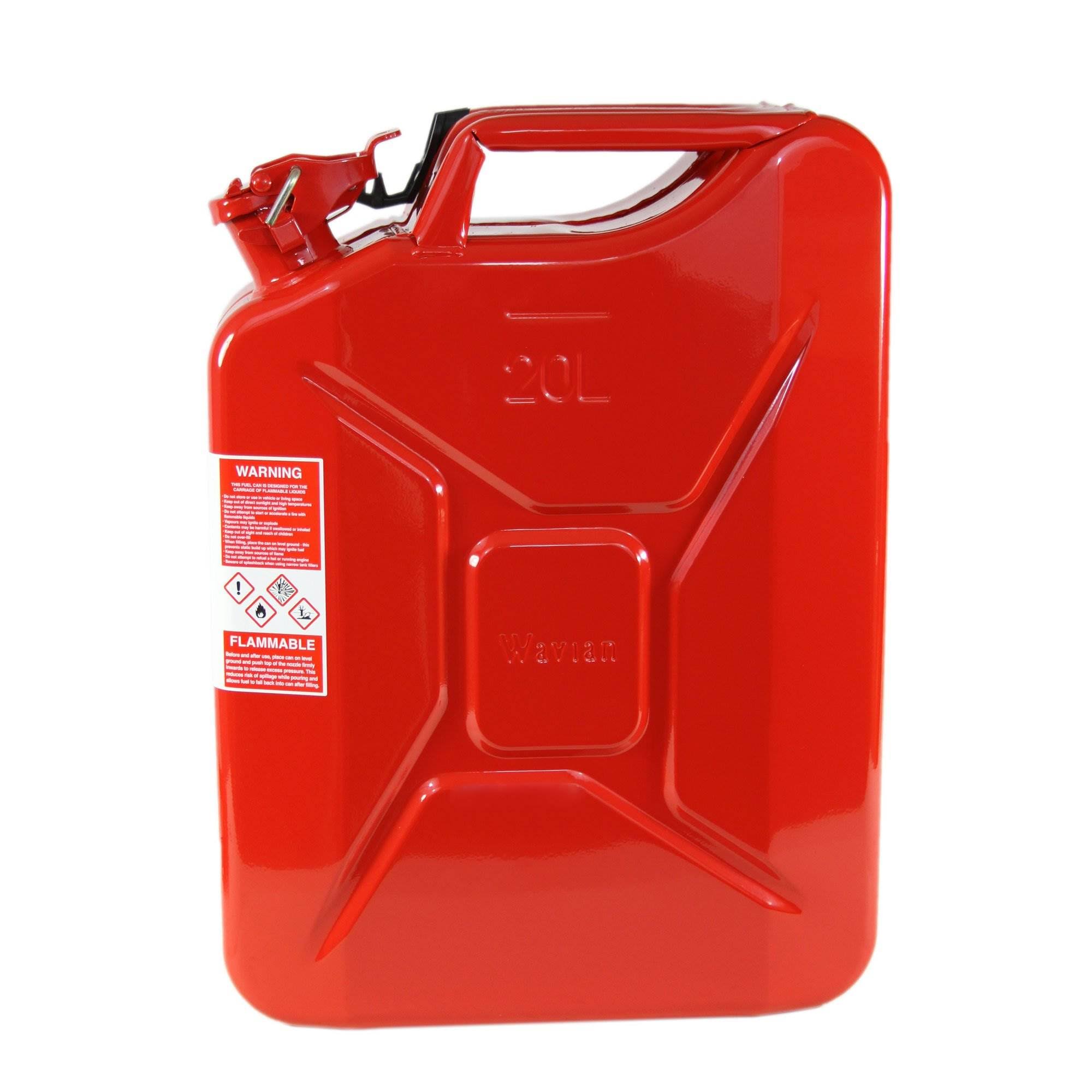 5.3 Gallon 20 Liter Carb Fuel Jerry Can with Spout Red k7m