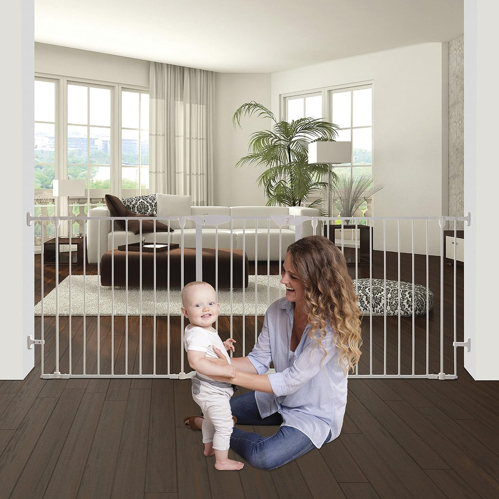 Baby Gate for Stairs White a7