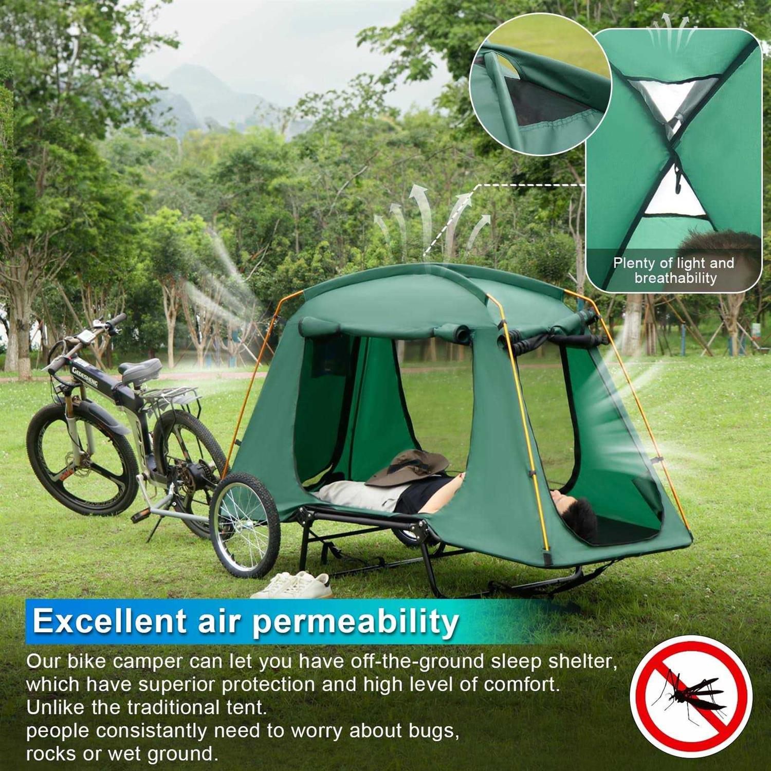 Folding E-Bike Trailer Tent for Camping k7m