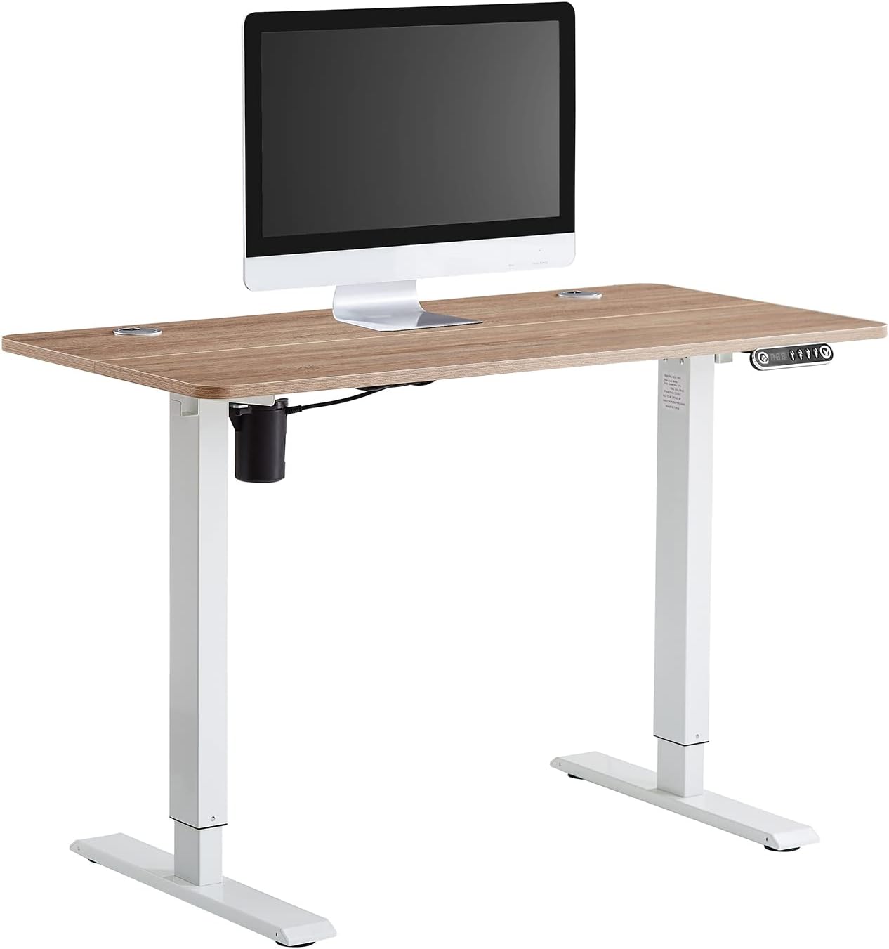 Electric Standing Desk 48 x 24 Inches with Memory Controller Black a7