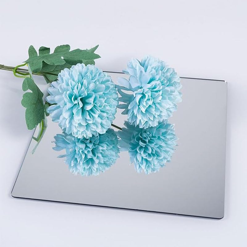 Acrylic Mirror Tiles 20x20cm Self Adhesive Wall Decor k7