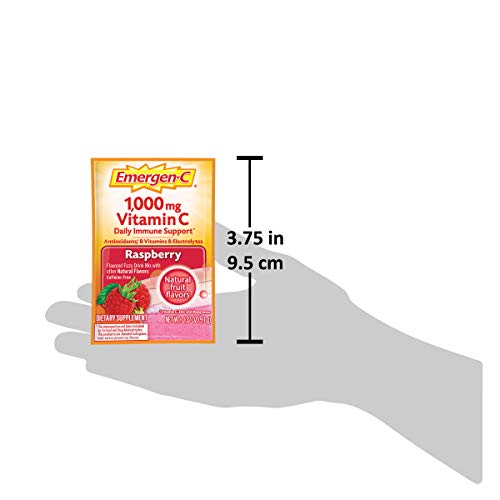 Dietary Supplement Fizzy Drink Mix with Vitamin C, Raspberry, 30 Count x2 k7
