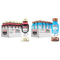 Muscle Milk Genuine Protein Shake, Vanilla Creme, 11.16 Fl Oz Bottle & Pro Advanced Nutrition Protein Shake, Knockout Chocolate