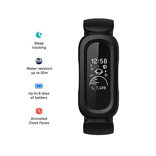 Kids Activity Tracker 6+ Black Red k7