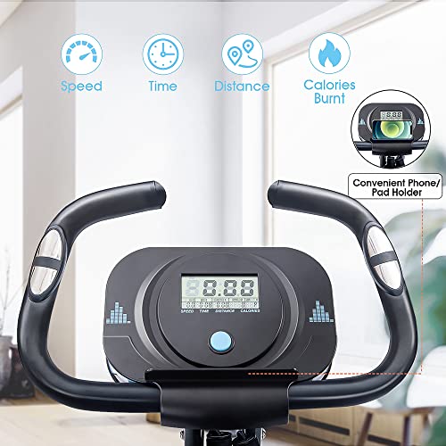 Exercise Bike 2-in-1 Magnetic Resistance Foldable Indoor Cycling k7