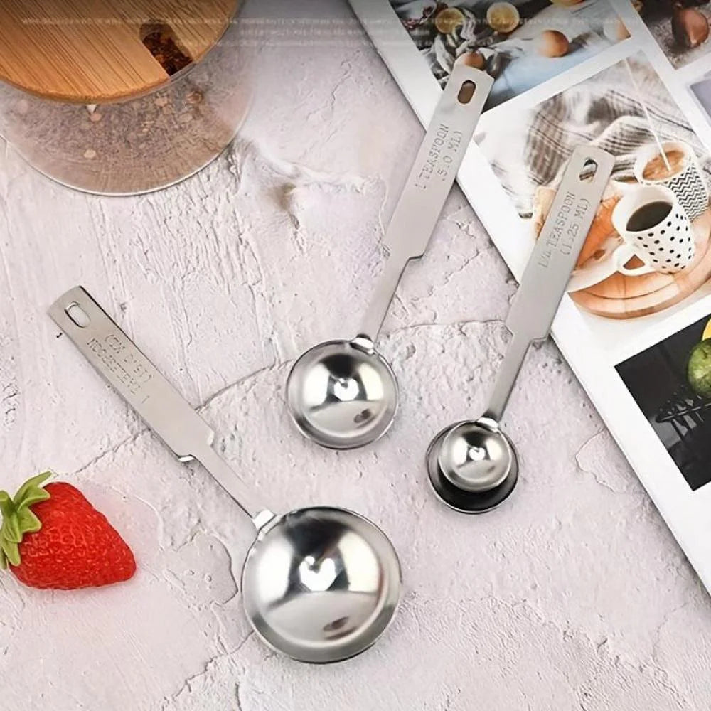Stainless Steel Measuring Spoons and Cups for Cooking & Baking k7m
