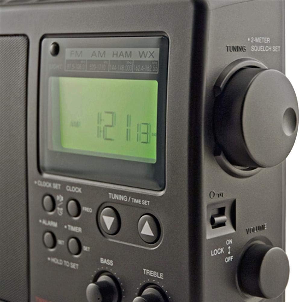 CCRadio-2E Portable AM FM Weather Radio 2-Meter Ham Band Black k7