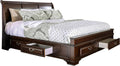 Furniture of America Bradford Wood Queen Storage Platform Bed in Brown Cherry