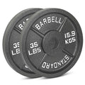 Iron Crush Cast Iron Olympic Weight Plates Free Weights With 2-inch Hole &amp; Anti-Rust Hammertone Finish - Sports Supplies Online Store