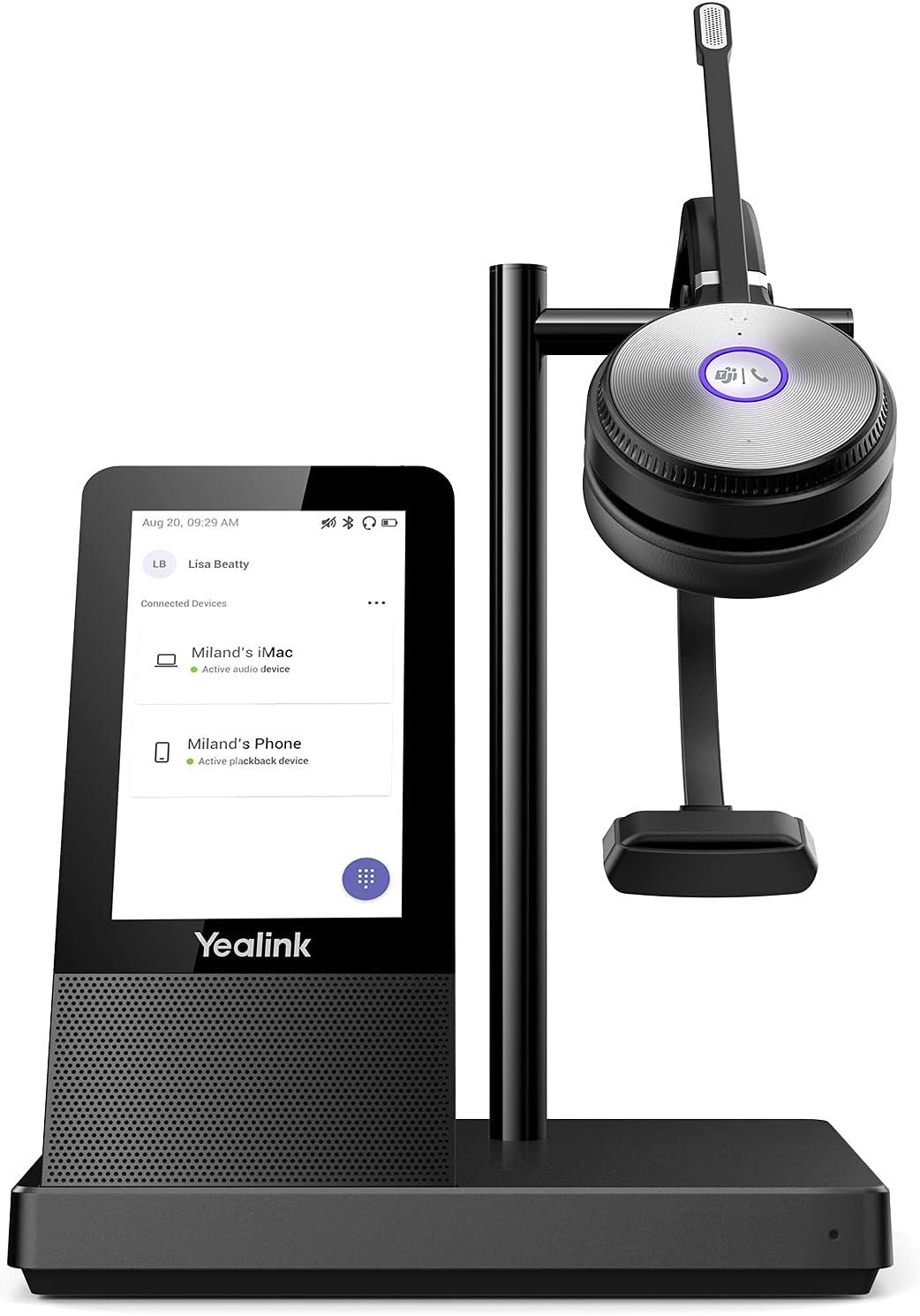Wireless Headset Bluetooth with Microphone for Office VoIP Phone k7x