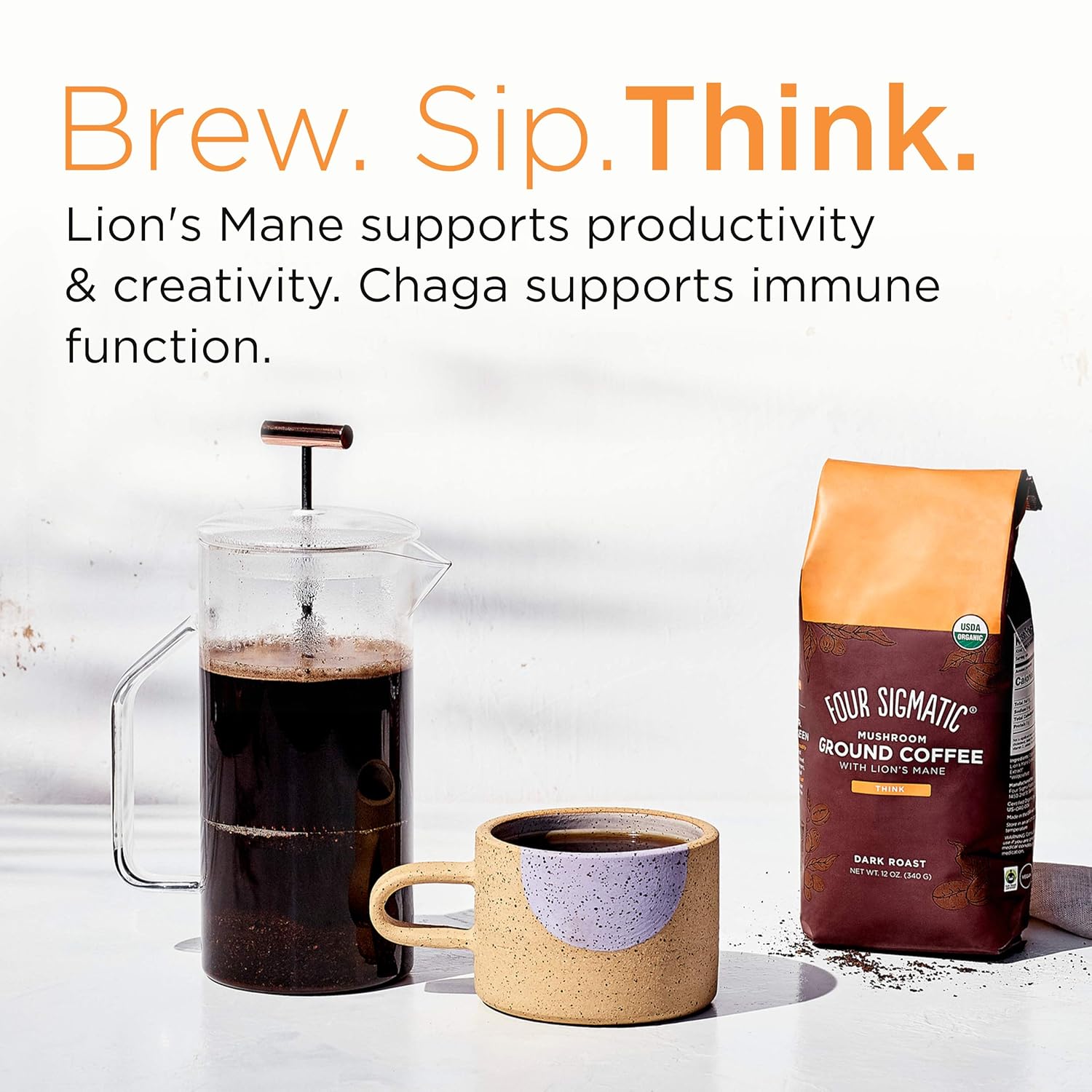 Organic Mushroom Ground Coffee Blend 7k