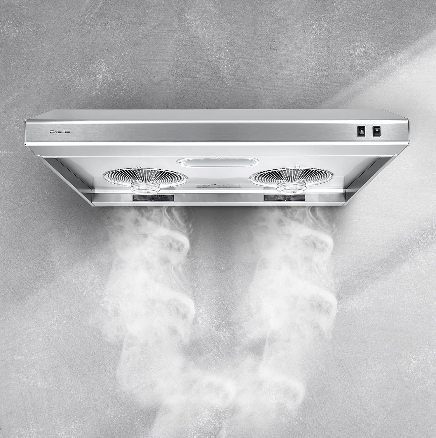 36" Under Cabinet Range Hood Stainless Steel 650CFM Filter-Less A7