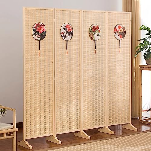 4 Panel Folding Room Divider Screen Freestanding Partition 6ft k7