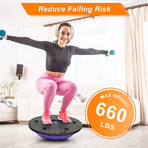 Balance Trainer Half Exercise Ball for Home Gym Core Strength Fitness a7