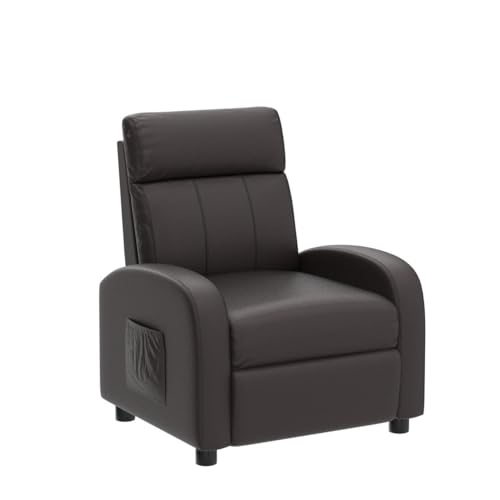 Kids Recliner Chair with Side Pockets and Footrest Beige k7