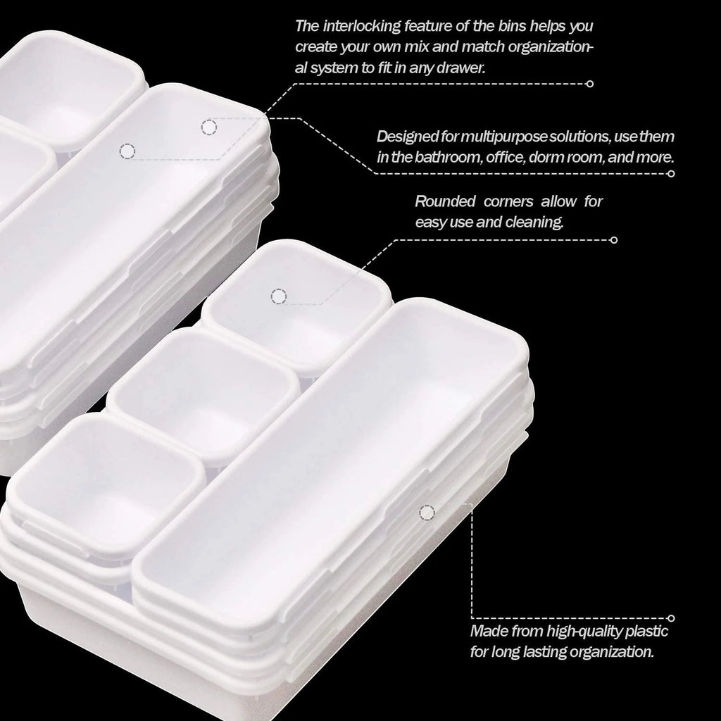 Plastic Drawer Organizer Trays 42 Pack a7