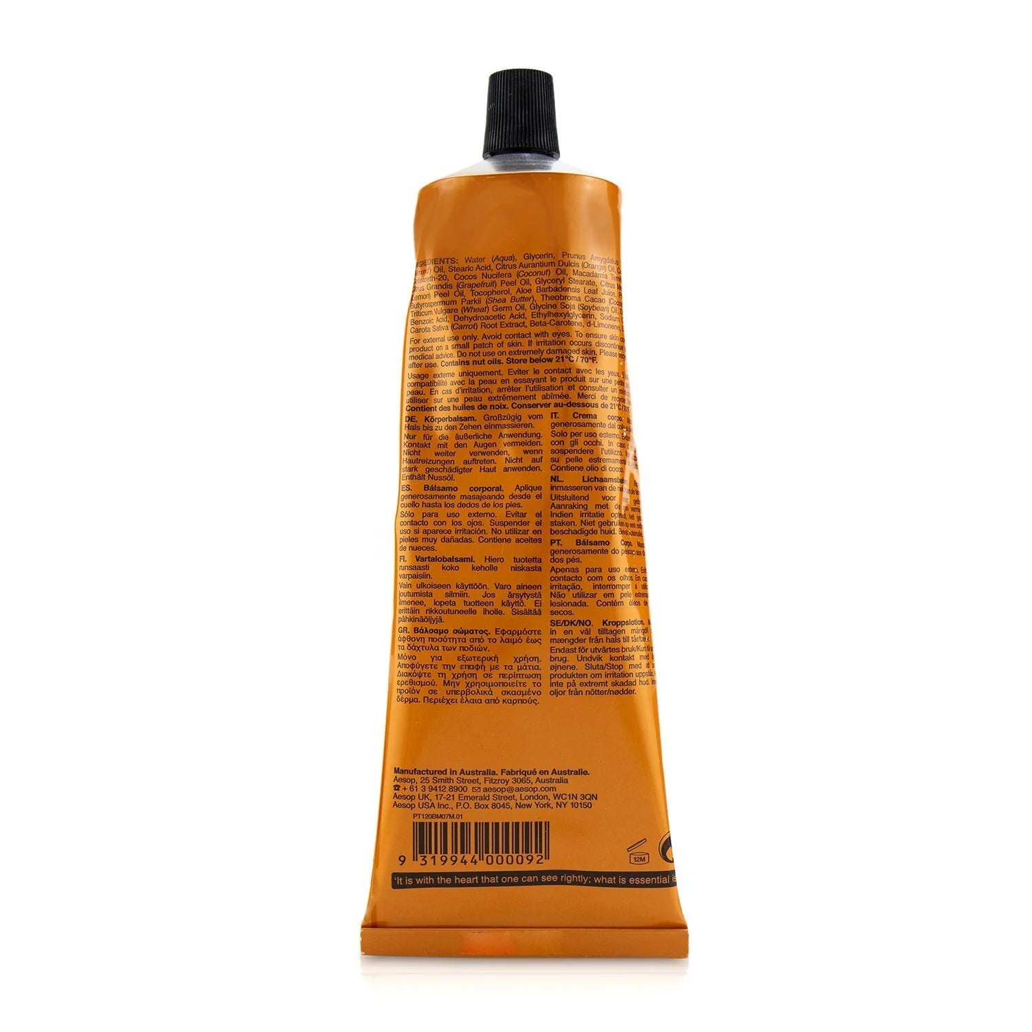 Rind Concentrate Body Balm Tube 120ml k7