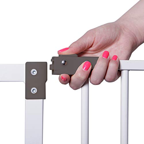 Baby Safety Gate Extra-Wide 39-42.5 Inches White k7
