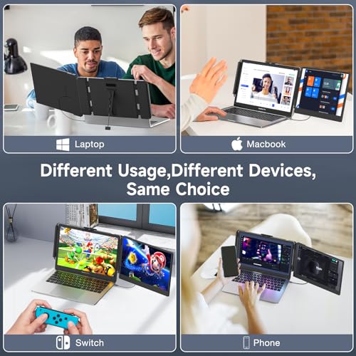 Portable Laptop Monitor 1080P FHD IPS Plug and Play k7
