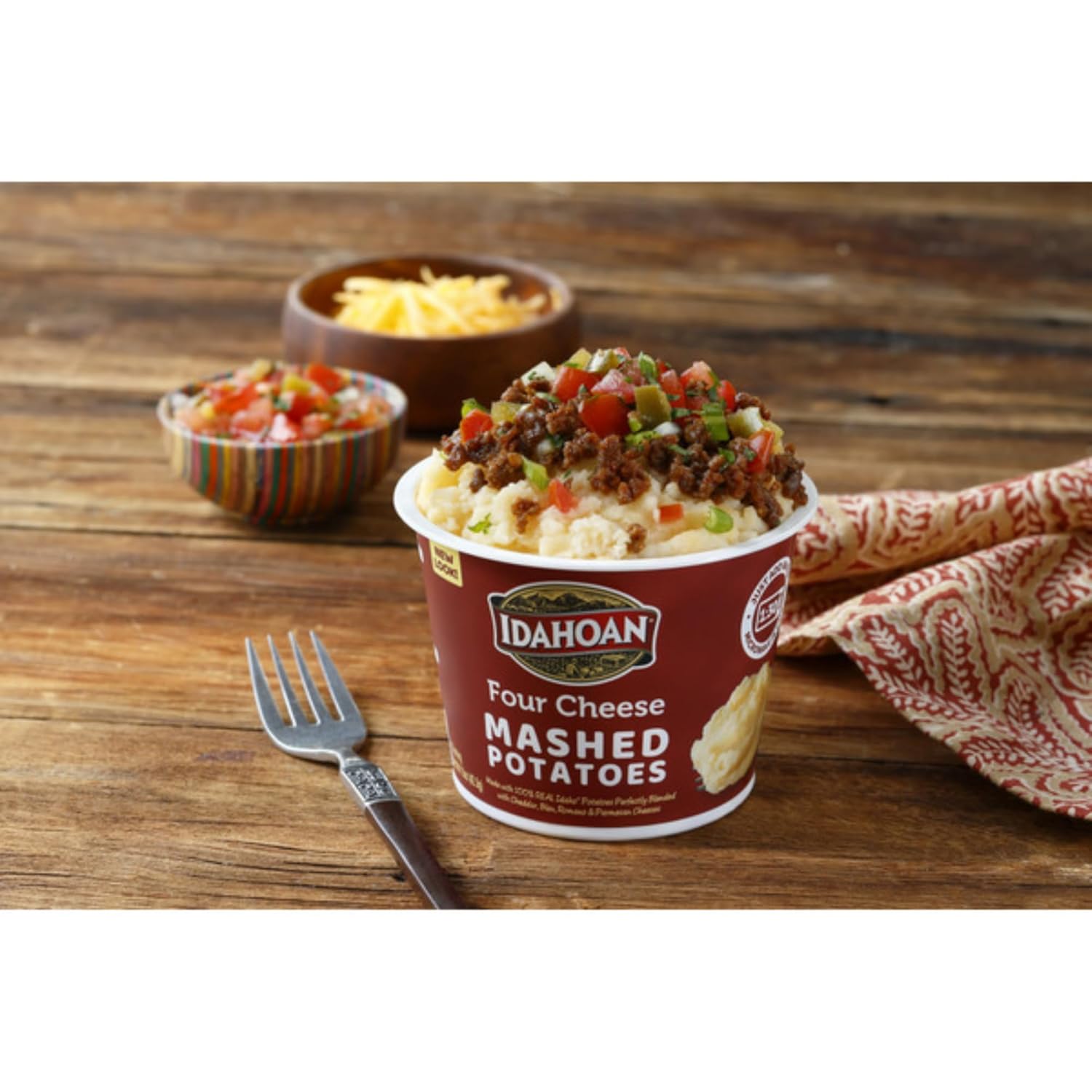 Mashed Potatoes Microwavable Bowls Variety Pack of 8 q7k