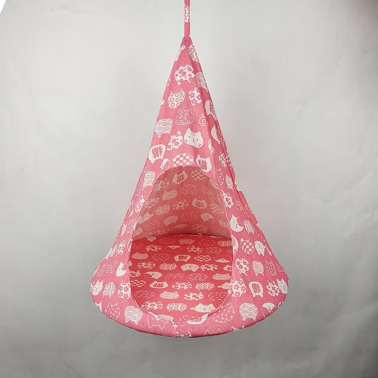 Cat Hammock Bed Hanging Pet Swing Blue a7