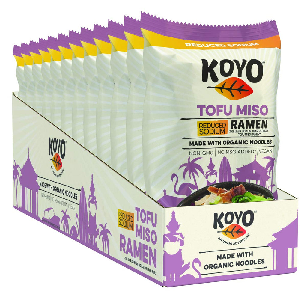 Tofu Miso Ramen Soup with Organic Noodles, Vegan, 12 Pack a7
