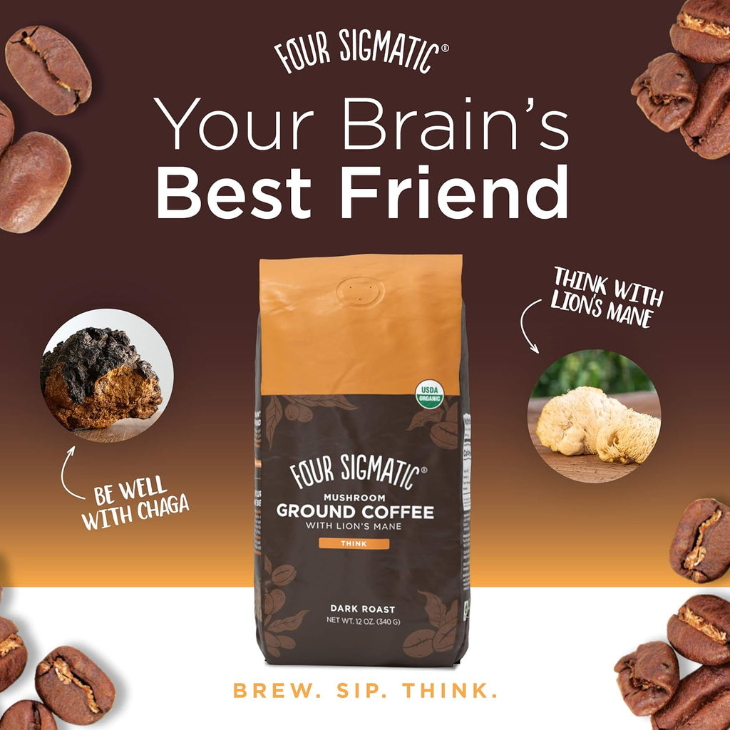 Organic Mushroom Ground Coffee Blend 7k