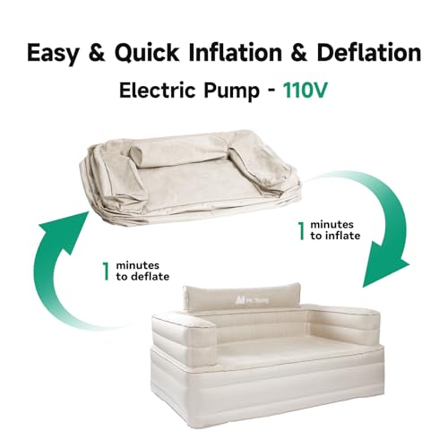Inflatable Chair Sofa Camping Lounger with Pump a7