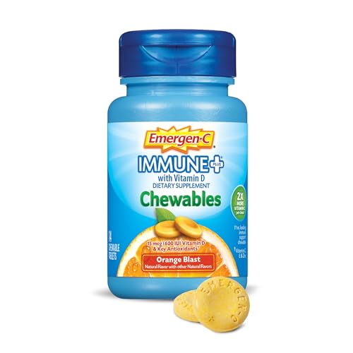 Immune Support Chewable Tablets with Vitamin C & D, Orange Flavor 42 Count k7