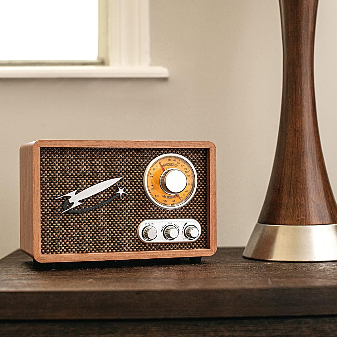 Vintage Wood AM FM Bluetooth Radio k7
