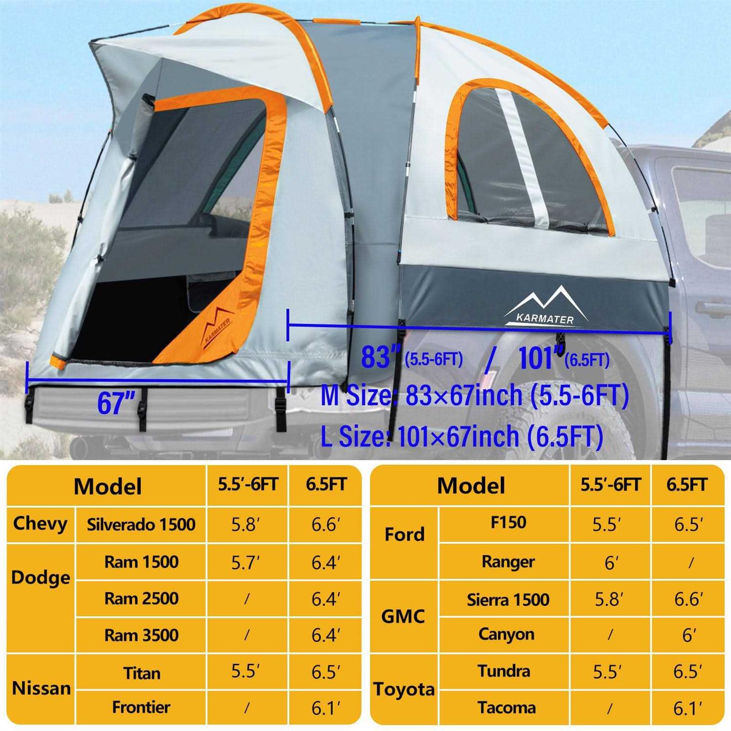 Pickup Truck Tent for Camping 7k