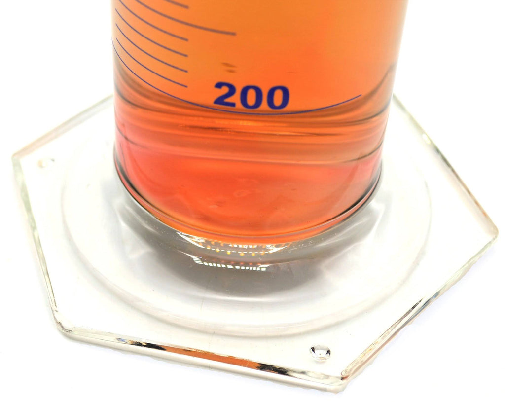 2000ml Graduated Measuring Cylinder Borosilicate Glass Hexagonal Base k7
