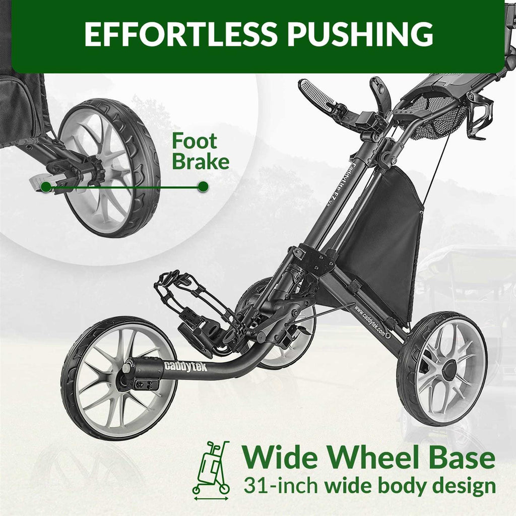 Golf Push Cart 3 Wheel Lightweight a7