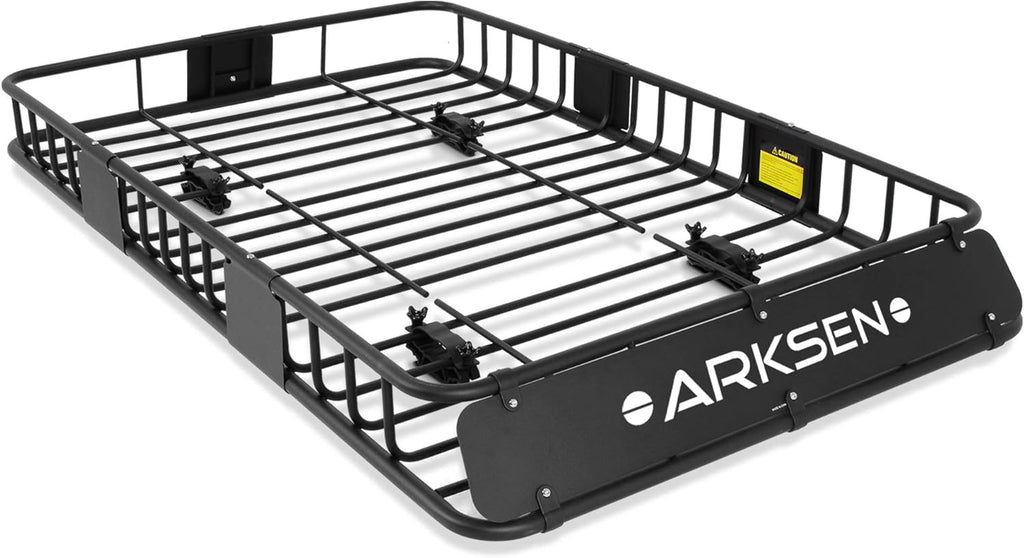 Roof Rack Cargo Basket with Soft-Shell Carrier for SUV Trucks Cars Black k7m