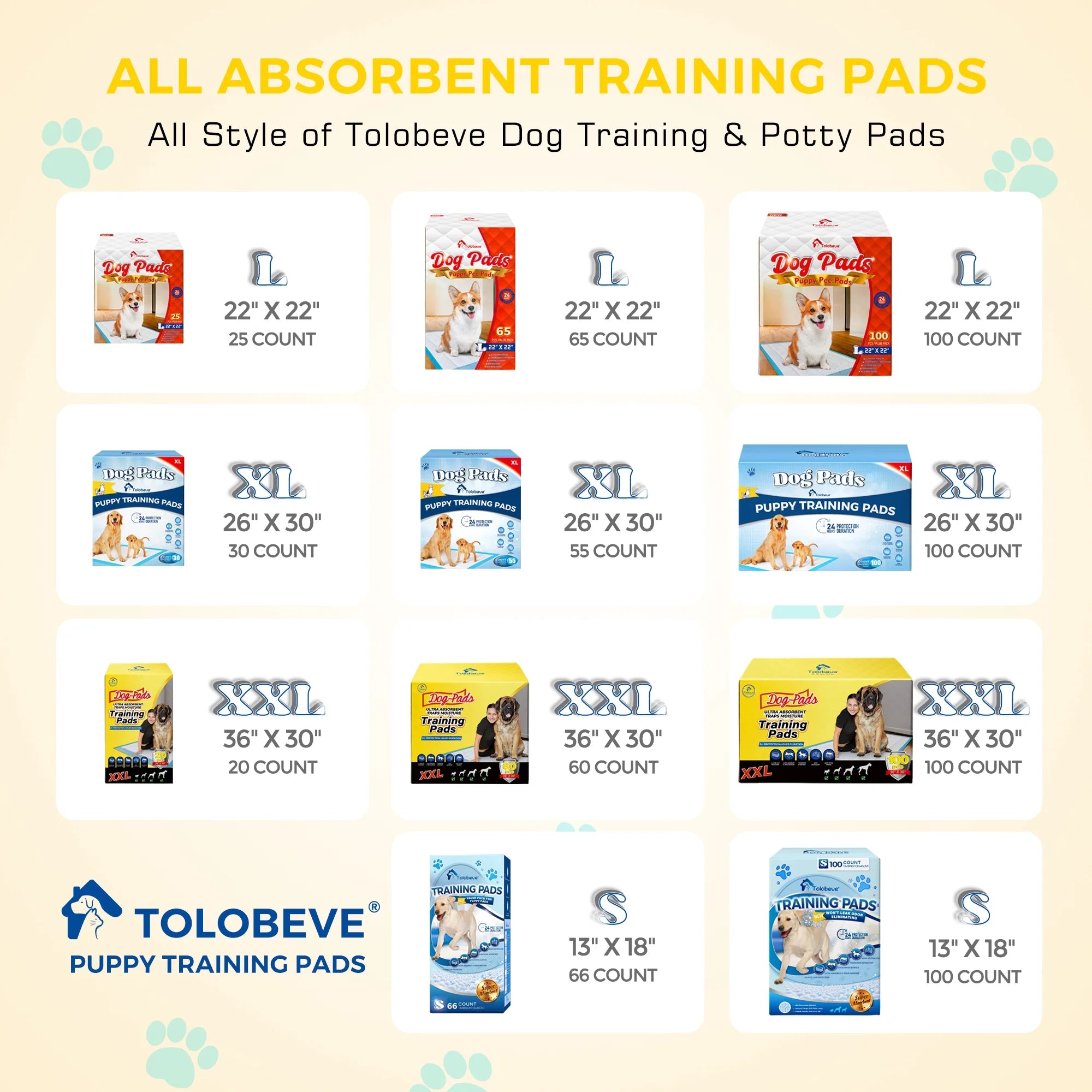Dog Training Pads XXL 30x36 inch 100 Count a7