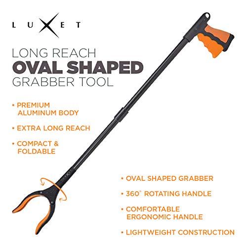 Reacher Grabber Tool 32 Inch Foldable Magnetic Tip Pink k7