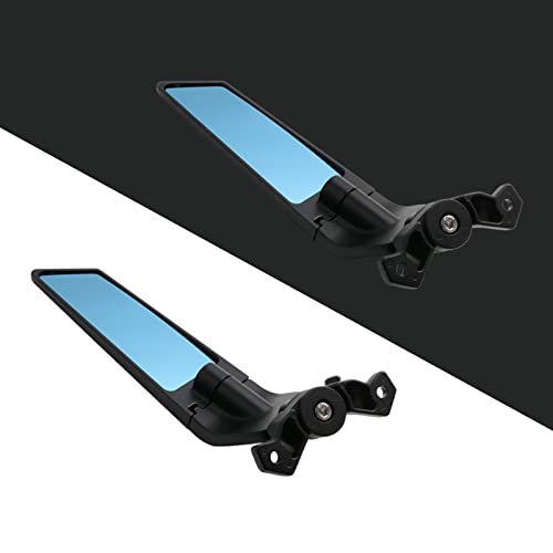 Motorcycle Adjustable Aluminum Rearview Mirror Anti-glare Lens k7p
