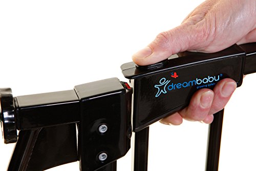 Baby Auto Close Security Gate White 2 Pack Extensions a7