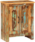 Sideboard with 2 Doors, Bedroom Dresser Bookcases Craft Cabinet Liquor Cabinet Suitable for Living Room Small Spaces Kitchens Entryway, 21.7"x11.8"x27.6" Solid Wood Reclaimed