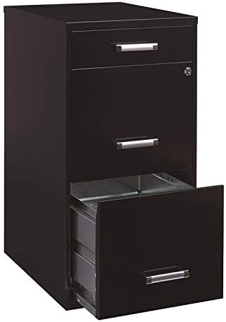 Metal Organizer Pencil Drawer Vertical File Cabinet 18in Black k7