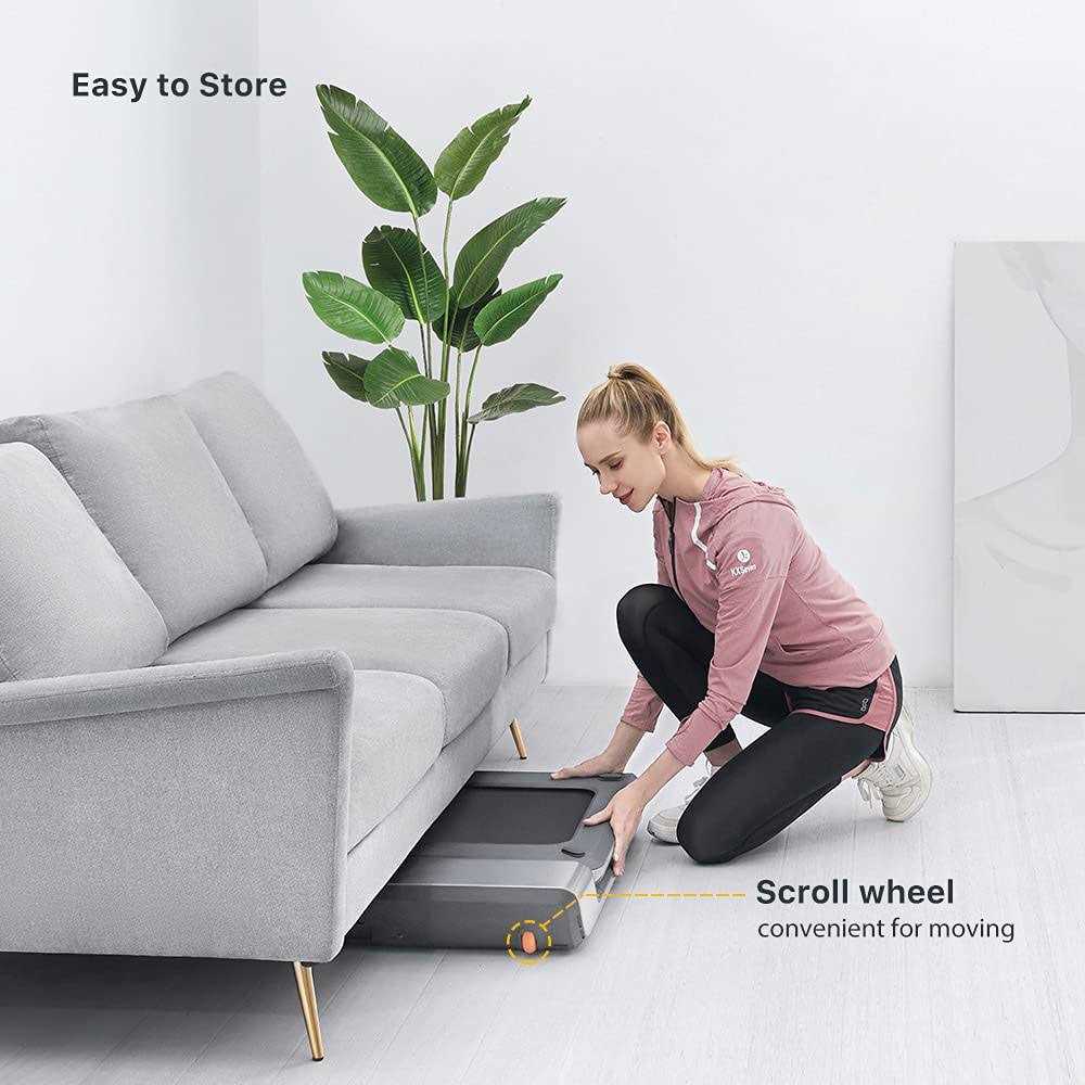 Folding Treadmill Ultra Slim Smart Walking Pad Portable Gym Running Device P1 Grey 0.5 k7