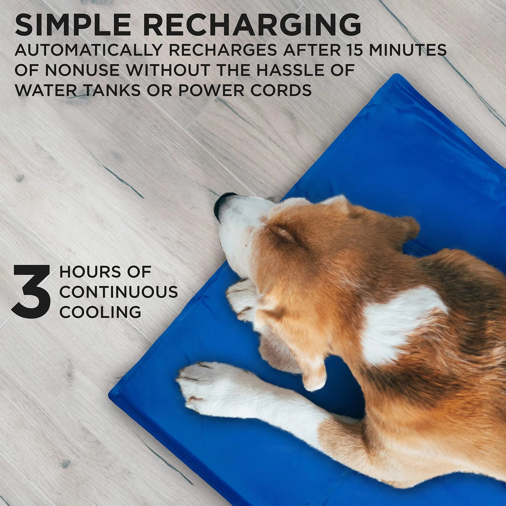 Cooling Mat for Pets Gel Bed Blue k7