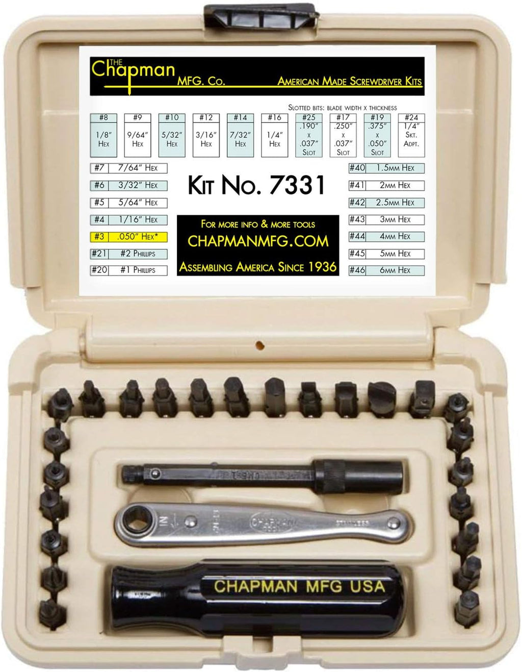 Screwdriver Set with 24 Insert Bits and Mini Ratchet Tool k7m
