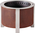 Breeo X Series 19 Smokeless Fire Pit (22 Inch) | Best Outdoor Wood-Burning Campfire | Corten Steel | USA Made | Durable and Portable | Live-Fire Cooking Compatibility