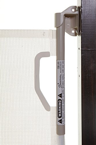 Retractable Mesh Baby Gate 33in Tall 55in Wide White a7